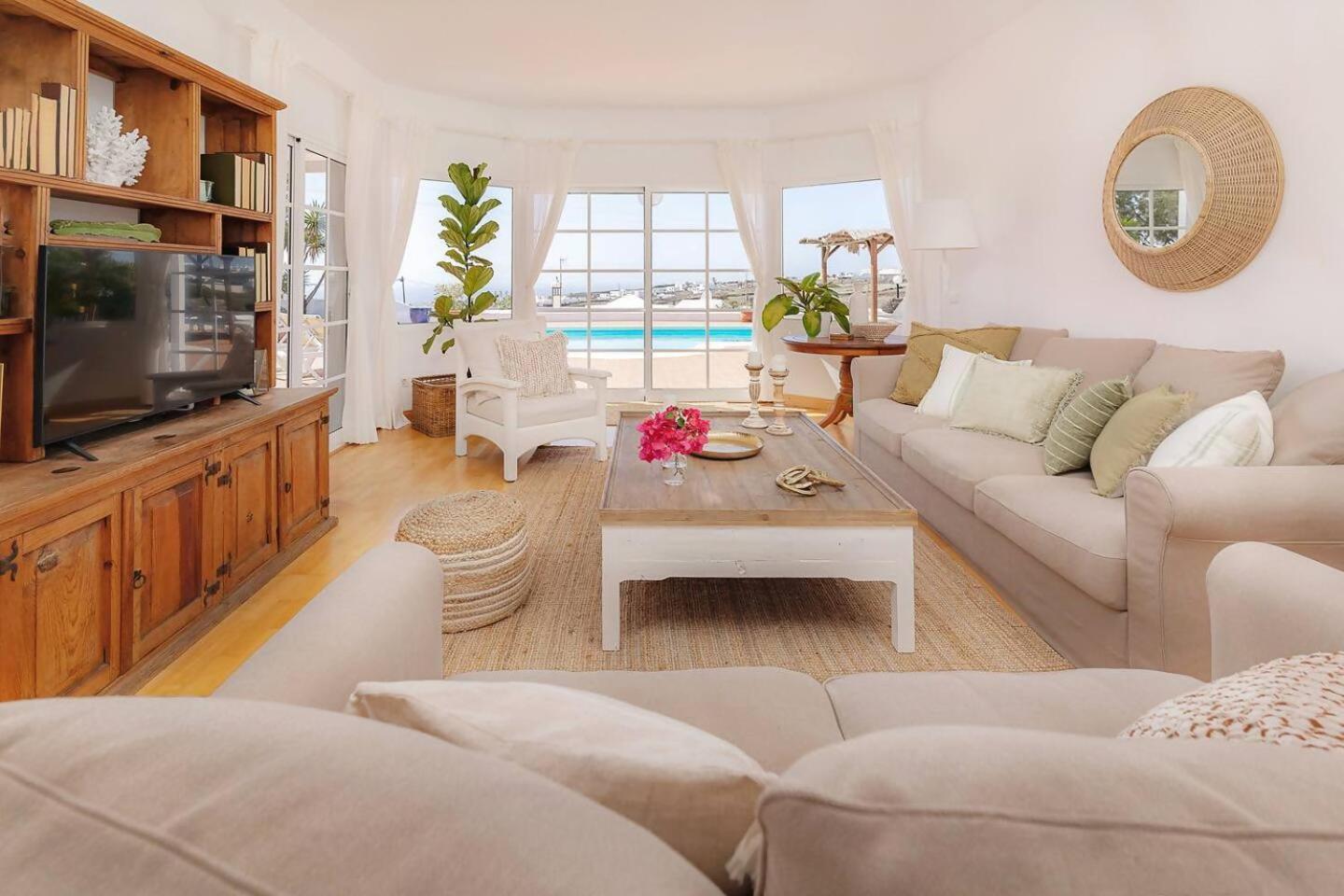 Amazing 3 Bedroom Ocean View With Pool 蒂亚斯 外观 照片